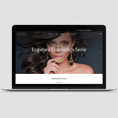 Eupinea Cosmetics Webseite, Referenz Werbeagentur Ramses, Salzburg, Onlinemarketing, Webseite, Grafik, Web, Online, Marketing, Werbung