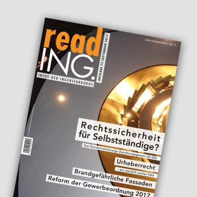 readING Ingenieurbüros Zeitung, Referenz Werbeagentur Ramses, Salzburg, Zeitung, Magazin, Leser, Print, Werbung, Marketing